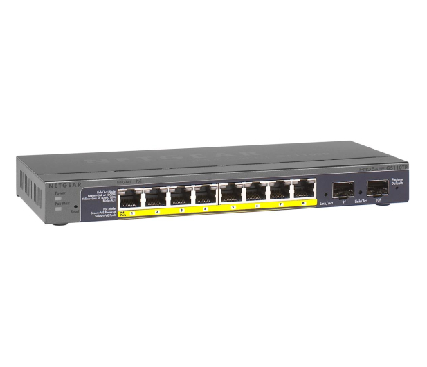 Netgear 10p GS110TP (8x10/100/1000Mbit 2xSFP PoE) - 590578 - zdjęcie